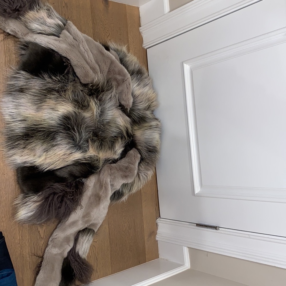 NWOT urbancode London multicolor faux fur coat 8 - Picture 4 of 4